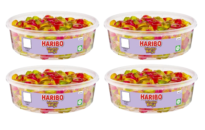 Haribo Friendship Rings Sweets Tub 150's