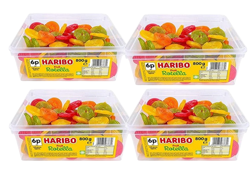 Haribo Rotella Sweets Tub 100's