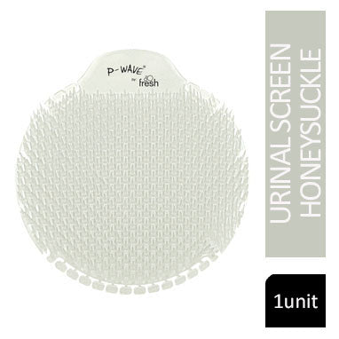 P-Wave Slant6 Urinal Screen Slant Deodoriser Honeysuckle - UK BUSINESS SUPPLIES