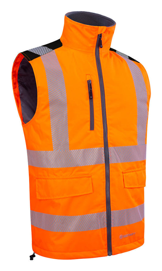 Mens Two-Tone Bodywarmer Fo/Bl ALL SIZES