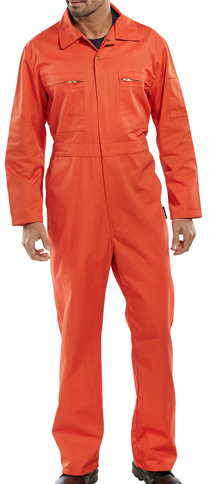 Super Beeswift Workwear Orange Boiler Suit