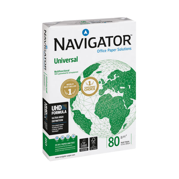 Navigator Universal A4 Paper 80gsm White (Pack of 500) NAVA480 - UK BUSINESS SUPPLIES