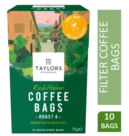 Taylors of Harrogate Rich Italian Coffee Bags Pack 30s