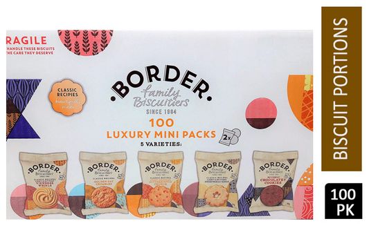 Border Biscuits Mini Packs 5 Varieties Twin Packs (Pack of 100) MP100