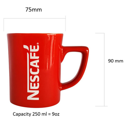 Nescafé Iconic Stylish Modern Red Tea & Coffee Mug