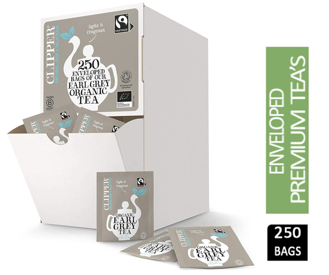 Clipper Organic Earl Grey Fairtrade Enveloped (250)