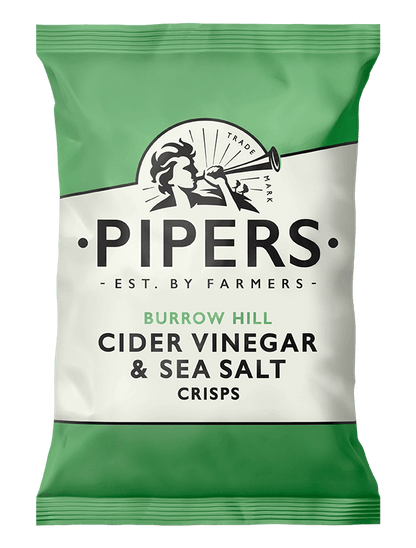 Pipers Gluten-Free Cider Vinegar & Sea Salt Crisps Multi-Pack | 24 x 40g