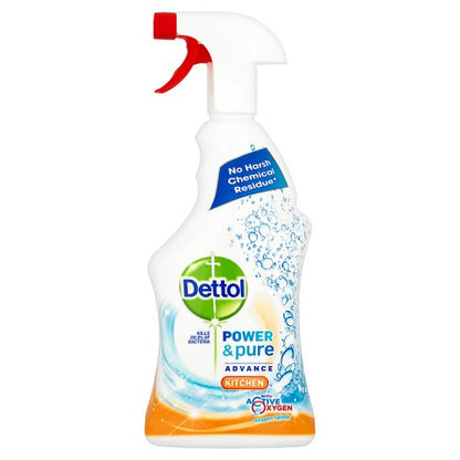 Dettol Power & Pure Advance Kitchen Spray 6 x 1 Litre {Full Case Offer}