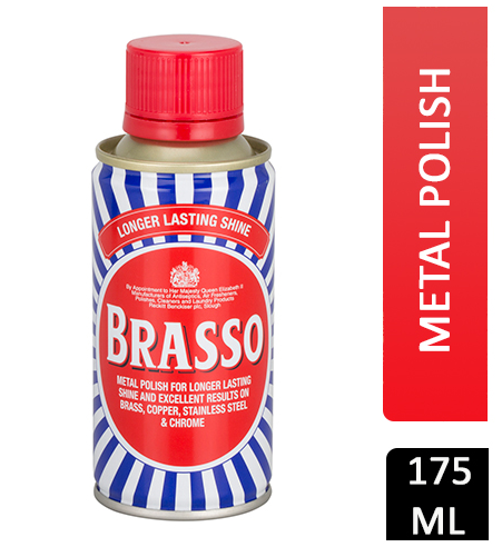 Brasso Liquid Metal Polish For Brass Copper Stainless Steel & Pewter 175ml
