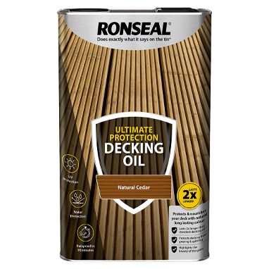 Ronseal Ultimate Decking Oil Natural Cedar 5 Litre