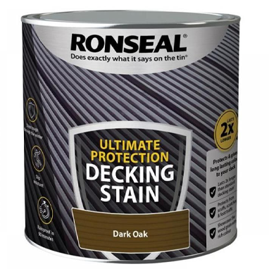 Ronseal Ultimate Decking Stain Dark Oak 2.5 Litre