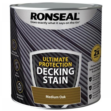 Ronseal Ultimate Decking Stain Medium Oak 2.5 Litre