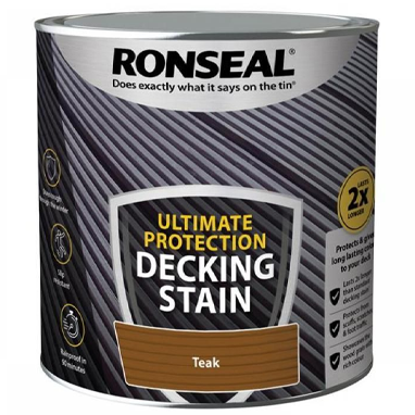 Ronseal Ultimate Decking Stain Teak 2.5 Litre