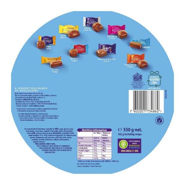 Cadbury Roses Tin 475g