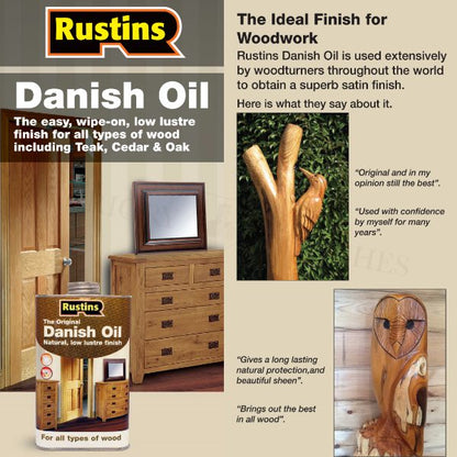 Rustins Original Danish Oil | Interior & Exterior | 500ml