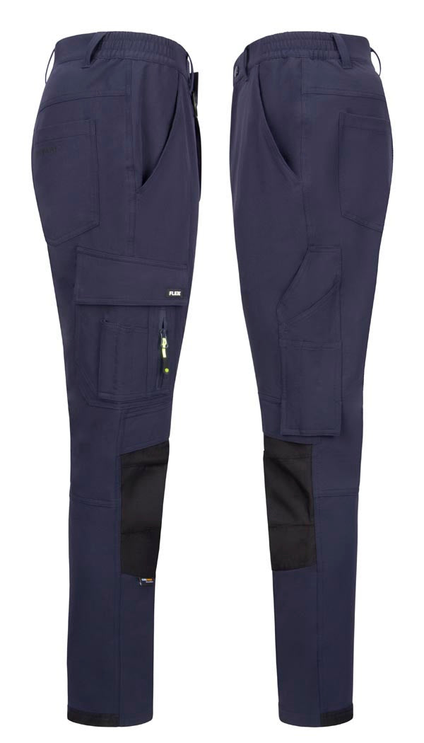 Flex Womens Combat Pocket Trousers Navy ALL SIZES