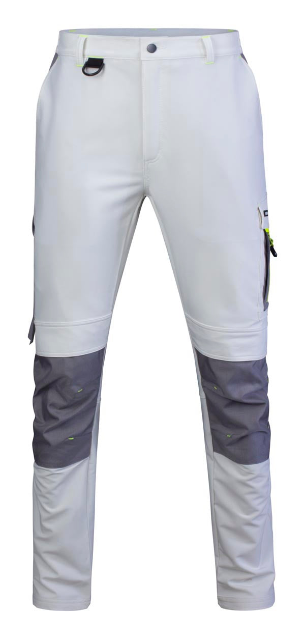Flex Workwear Trouser  Two-Tone Wh Gy 28R