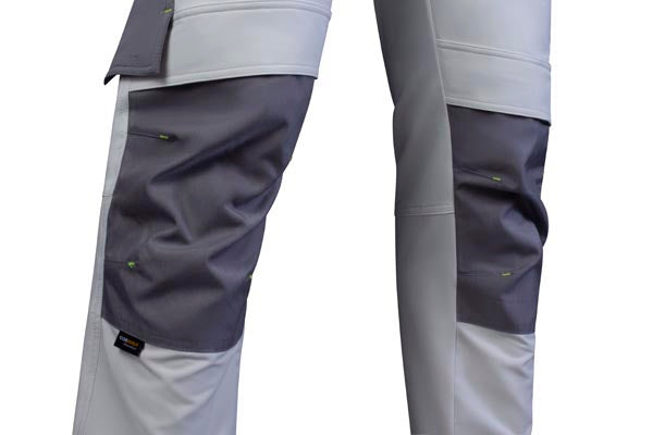 Flex Workwear Trouser  Two-Tone Wh Gy 28R
