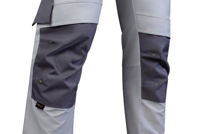 Flex Workwear Trouser  Two-Tone Wh Gy 28R