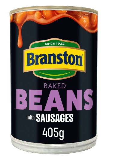 Branston Baked Beans with Sausages | 6 x 405g Tins