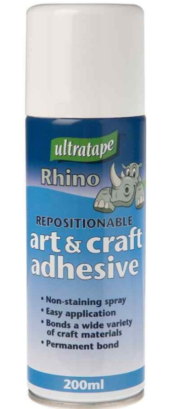 Ultratape Arts and Craft Adhesive Spray | Repositionable | 200ml Spray