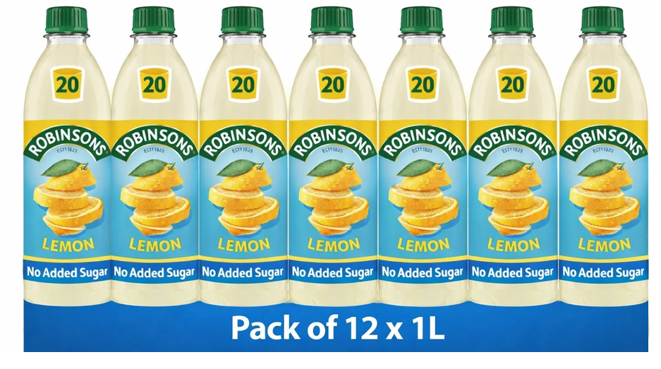 Robinsons Lemon Squash No Added Sugar 1 Litre A02103