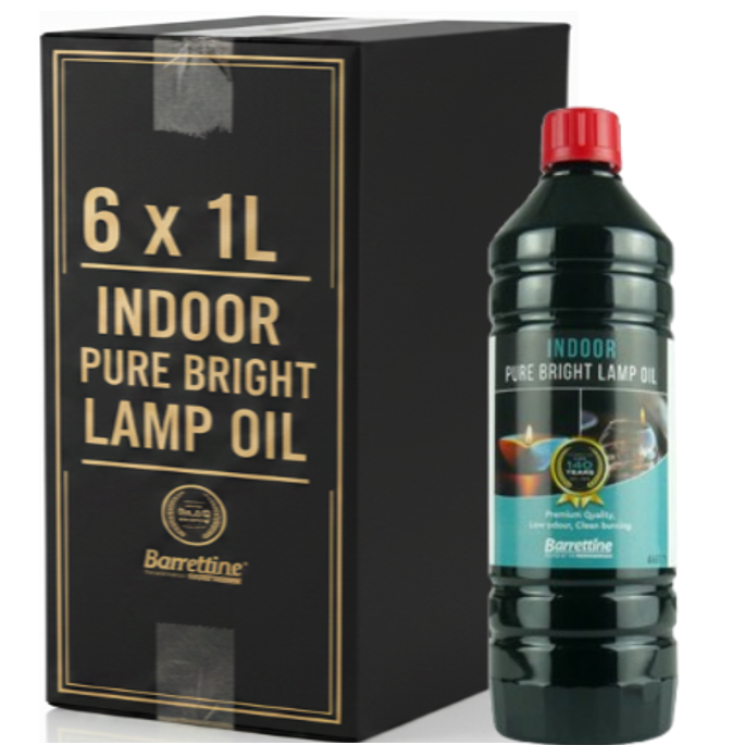 Barrenttine Pure Bright Lamp Oil | Smokeless | Low Odour | 1 Litre