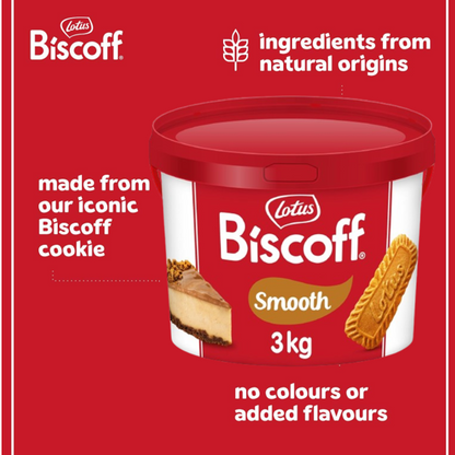 Lotus Biscoff Smooth Spread | 1 x 3kg Resealable Tub