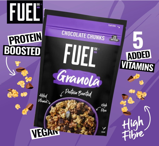 FUEL 10K Chocolate Chunks Protein Granola Breakfast Cereal | 1 x 1kg