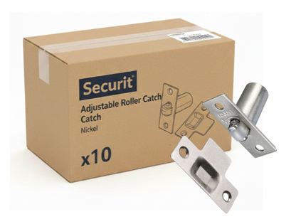 Securit Adjustable Roller Catch Nickel
