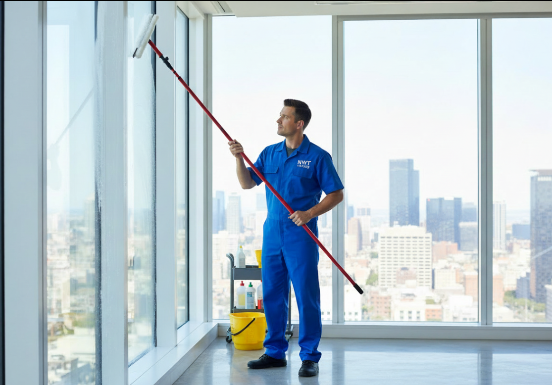 Hilka 3.5m Extendable Window Cleaner and Squeegee