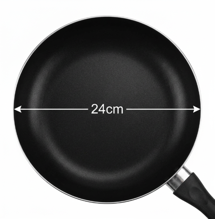 Chef Aid Non-Stick 24 Cm Frying Pan, Black