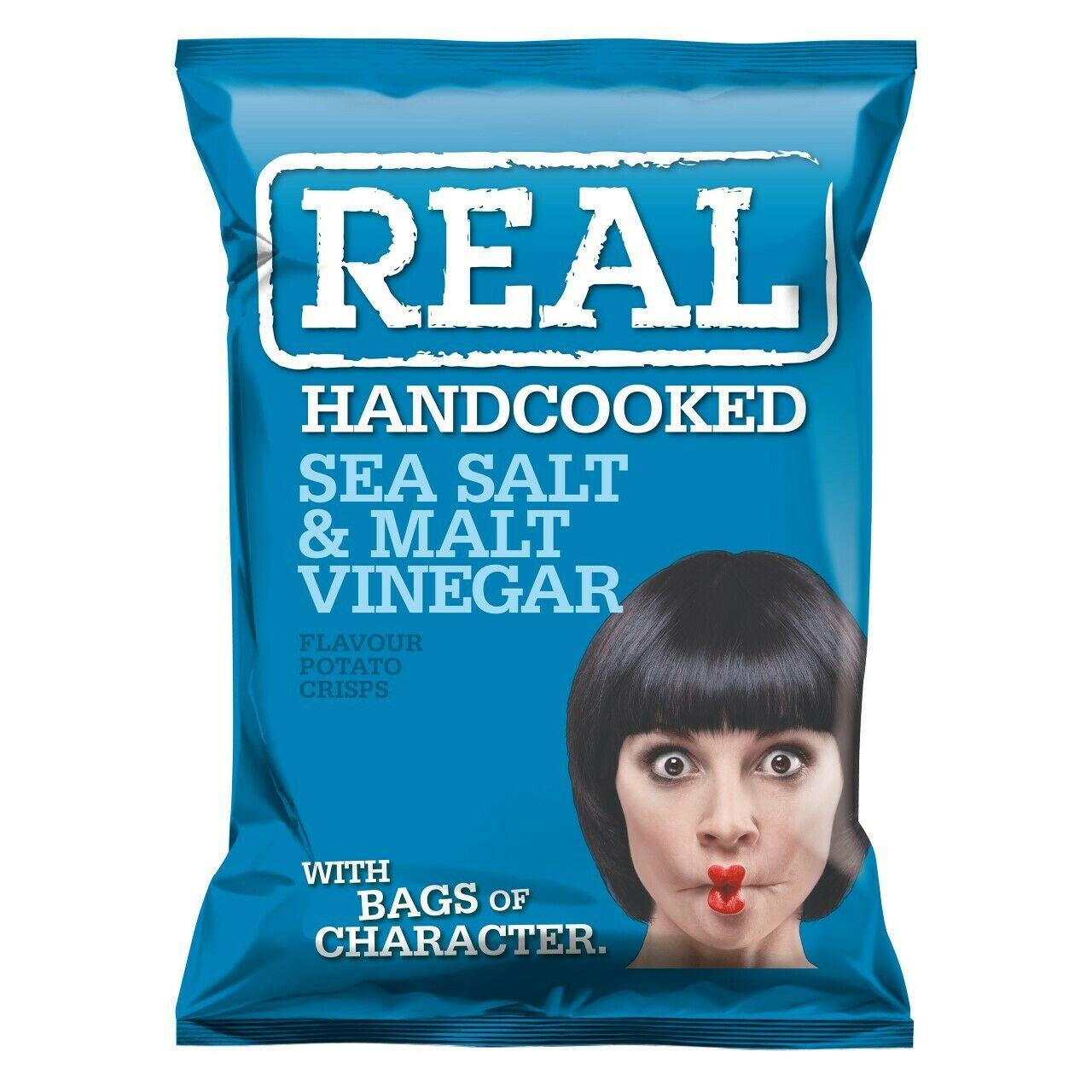 Real Crisps Sea Salt & Malt Vinegar 24 x 35g