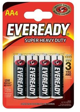 Eveready AA Super Heavy Duty Pack 4's