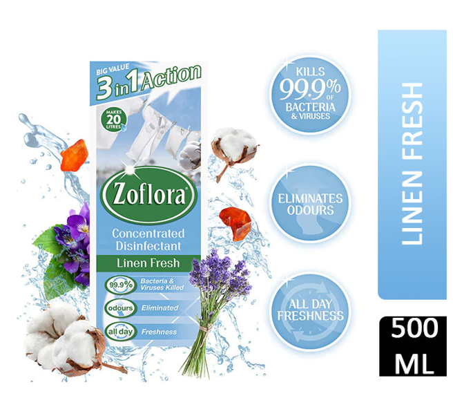 Zoflora Linen Fresh Concentrated Disinfectant 500ml