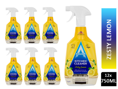Astonish Kitchen Cleaner, Vegan And Cruelty Free | Blended With Natural Oils, 750ml, Zesty Lemon