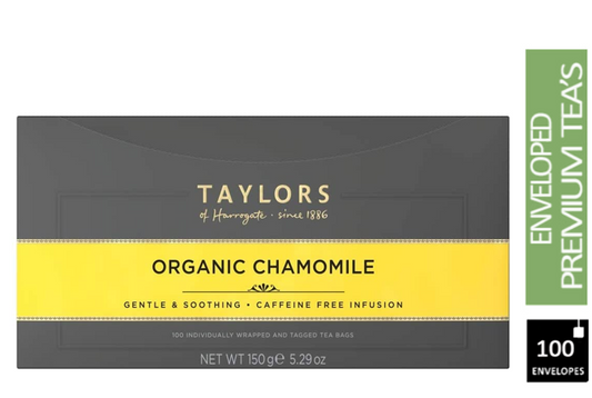 Taylors of Harrogate Chamomile Enveloped Tea Pack 100’s