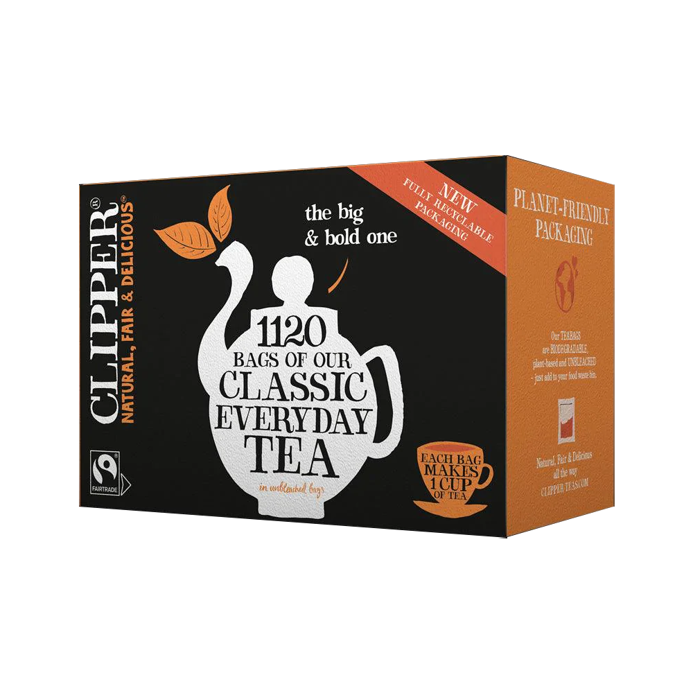 Clipper Fairtrade Blend 1 Cup Teabags (Pack of 1120)