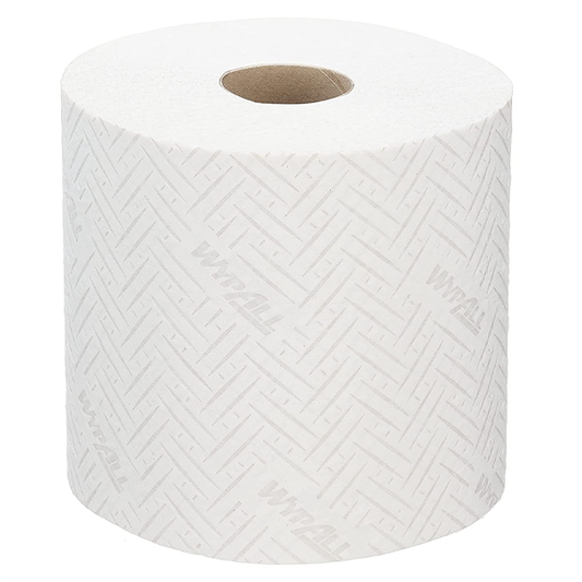 WypAll L20 Cleaning and Maintenance Wiping Paper 7278 - 2 Ply Centrefeed Rolls - 6 Rolls x 400 White Paper Wipers (2,400 Total) - UK BUSINESS SUPPLIES