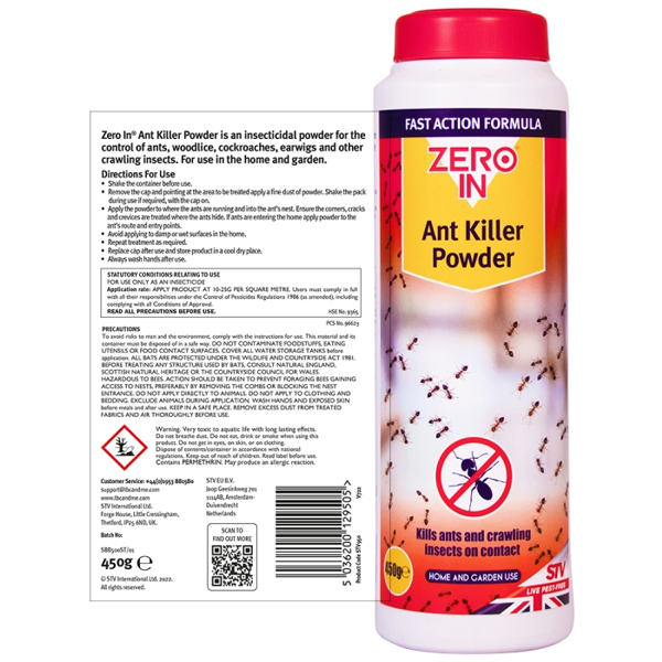Zero In Ant & Insect Killer Powder 450g (STV950)