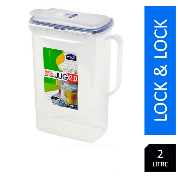 Lock & Lock Rectangular Fridge Door Jug 2 Litre