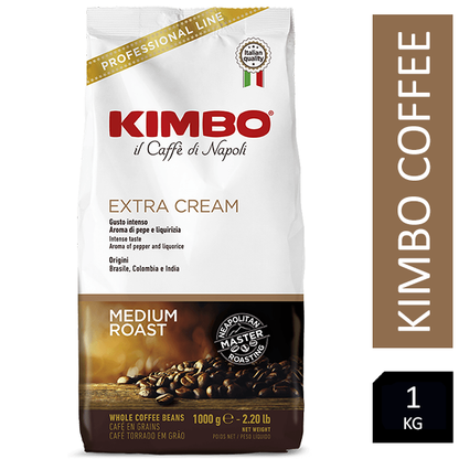 Kimbo Extra Cream 1kg Italian Coffee Beans - UK BUSINESS SUPPLIES