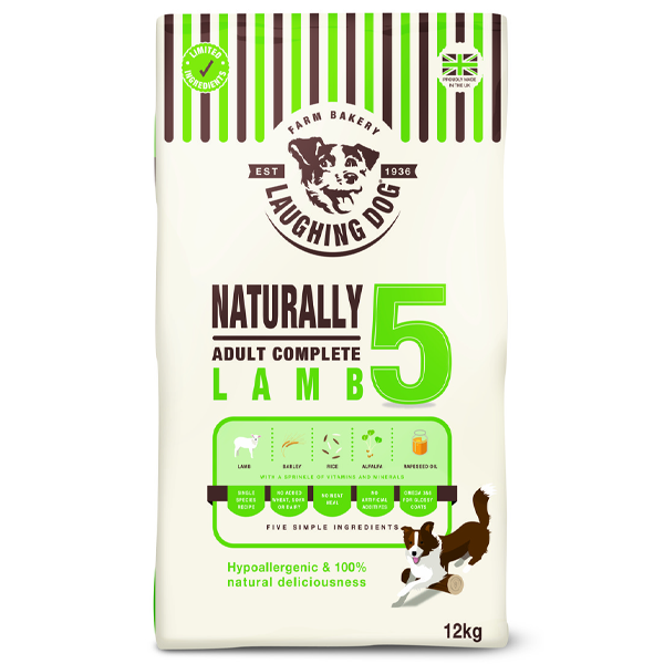 Laughing Dog Naturally 5 Lamb Complete 12kg
