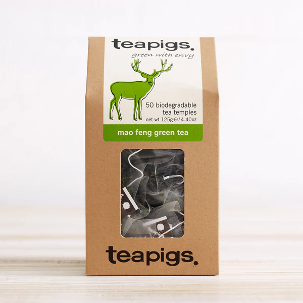 Teapigs Mao Feng Whole Leaf Green Tea Temples  50's