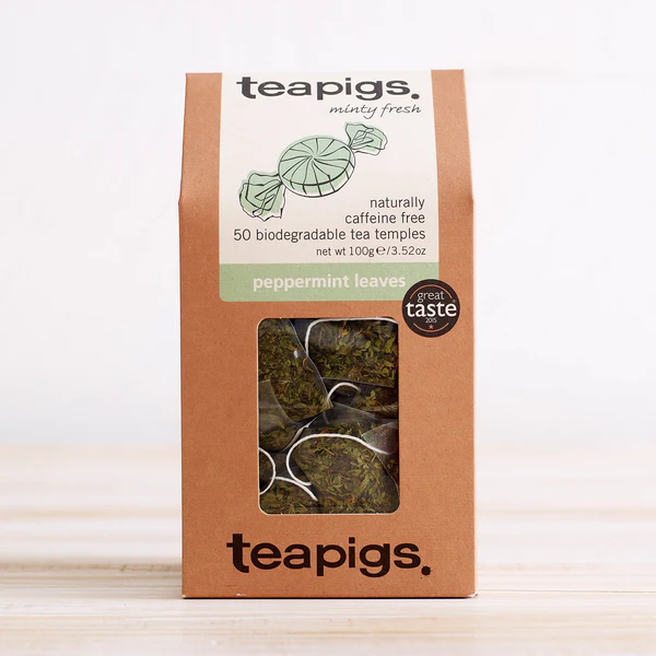 Teapigs Peppermint Whole Leaf Tea Temples Bags 50's