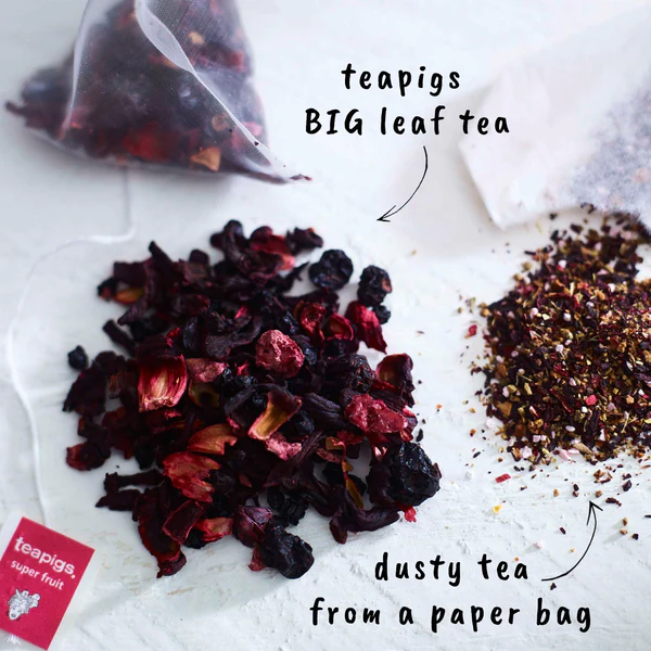 Teapigs Super Fruit Whole Leaf Tea Temples Bags  50's
