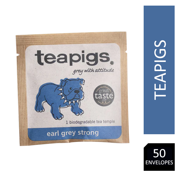 Teapigs Earl Grey Strong Temple Tea Bags ENVELOPED 50's