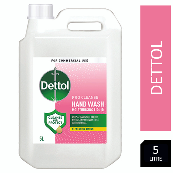 Dettol Pro Cleanse Antibacterial Hand Wash Citrus Soap 5 Litre
