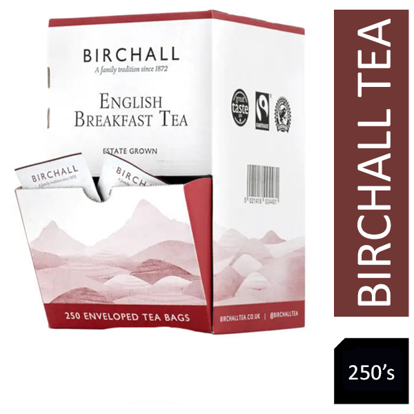 Birchall English Breakfast Fairtrade Tea Envelopes 250's