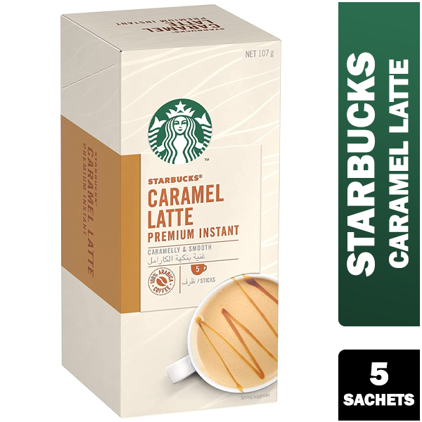 Starbucks White Caramel Latte Instant Coffee Sachets 5x21.5g